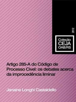 cover image of Artigo 285 – a do Código de Processo Civil